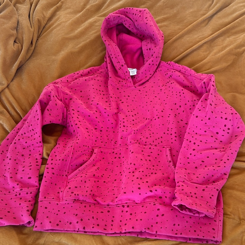 Athleta Kids Pink Speckled Hoodie